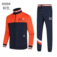 emporio armani ea7 combinaison pantalon et sweat-shirt orange no6686